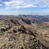 Looking back at Round Top Lake from the summit of Round Top.