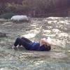 Taking a break to relax in the warm water at Guadalupe River State Park.