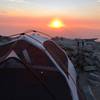 Sunset on the top of Mt Whitney.