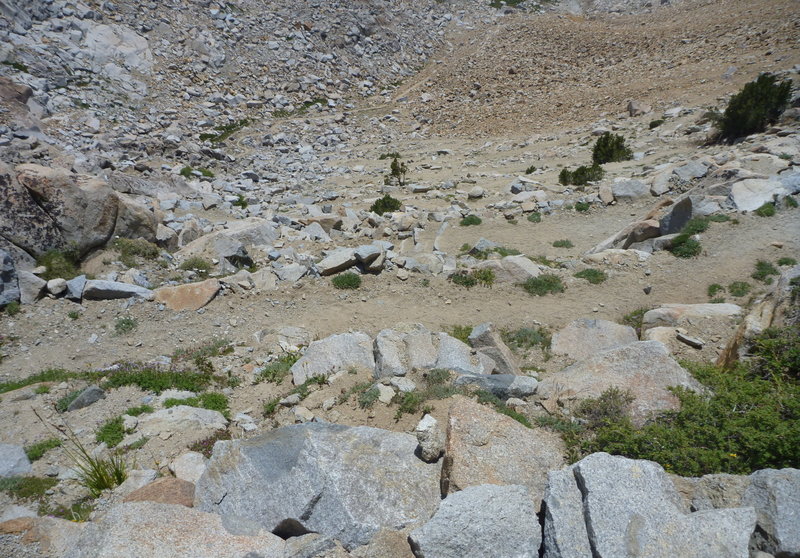 A lot of swichback on the south side of Red Peak Pass.