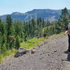 Hikers traverse the Forest Service Ridge Trail near Donner Summit.