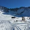 The amphitheater, as seen from the summer trailhead, begs to be ascended.