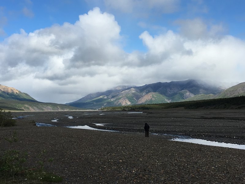 Unbelievable mountain views await visitors to the Toklat River Contact Station in Denali National Park.