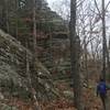 Spectacular rock formations make this an impressive hike.