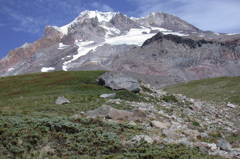 Split Rock has one of the better views of Mount Hood in Paradise Park. Photo by Ethan Douglass.