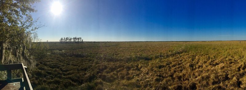 The view east from the overlook is quite pleasant.
