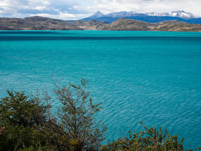 Heading along the shore of Lago Pehoé, expect to see the most beautifully colored, teal water of your entire life.