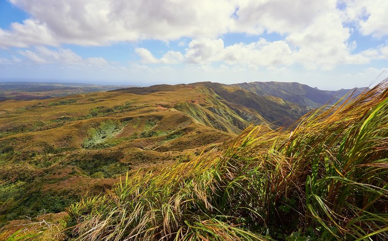 The eastern view is much more rugged.