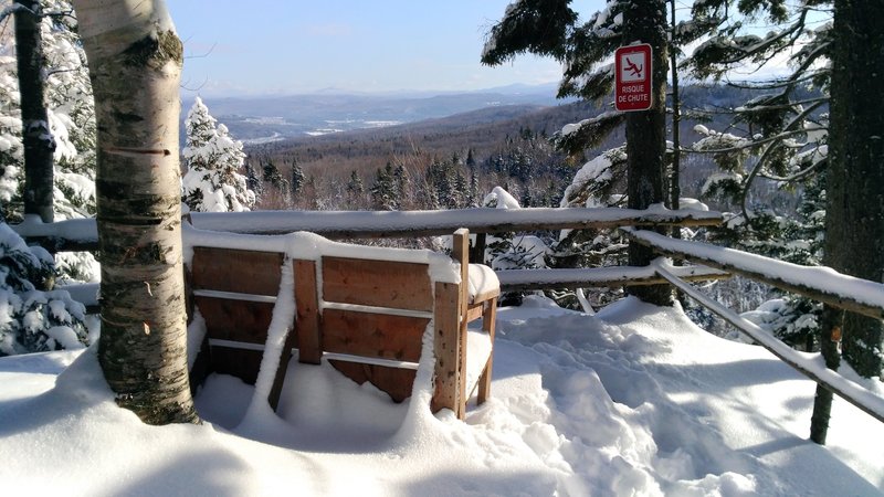 A beautiful view of a beautiful place awaits winter travellers on the Neil-Tillotson Hiking Trail.