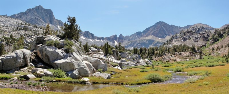 One of the many alpine meadows along McGee Pass Trail.