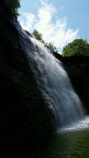 Waterfall at Bourbon County State Fishing Lake