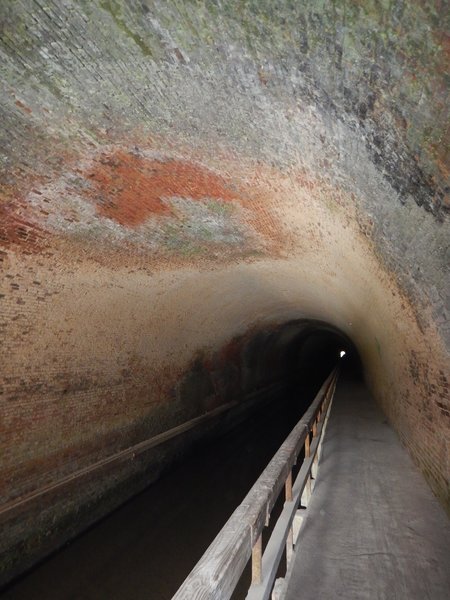 The 3,118-foot Paw Paw Tunnel is lined with 6 million bricks.