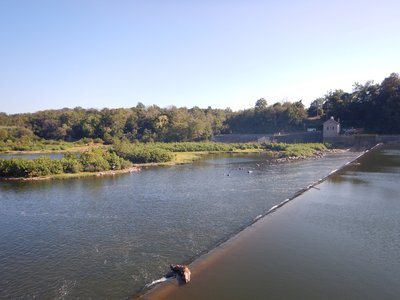 Dam Number 4 along the Potomac River is quite beautiful in the afternoon sun.