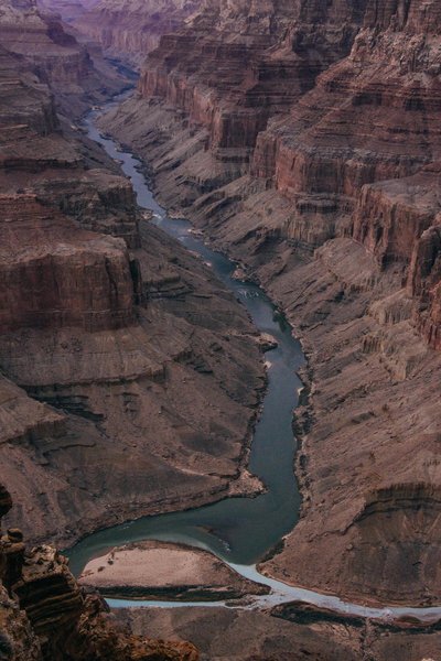 The Confluence marks the joining of the Colorado and the Little Colorado Rivers.