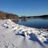 If the snow is too deep for foot travel along the Turner Reservoir, cross-country skiing makes for a great alternative.