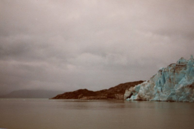 The clouds loom overhead as we leave Marjerie Glacier in Glacier Bay National Park.