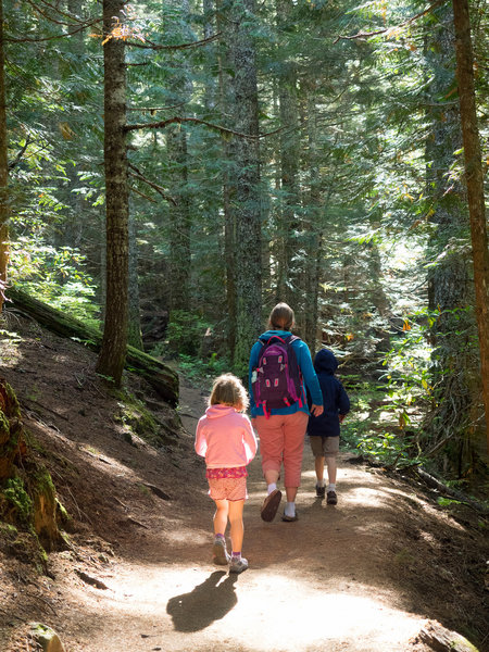 Mirror Lake Trail is a wonderful, family-friendly trail. Photo by Dolan Halbrook.