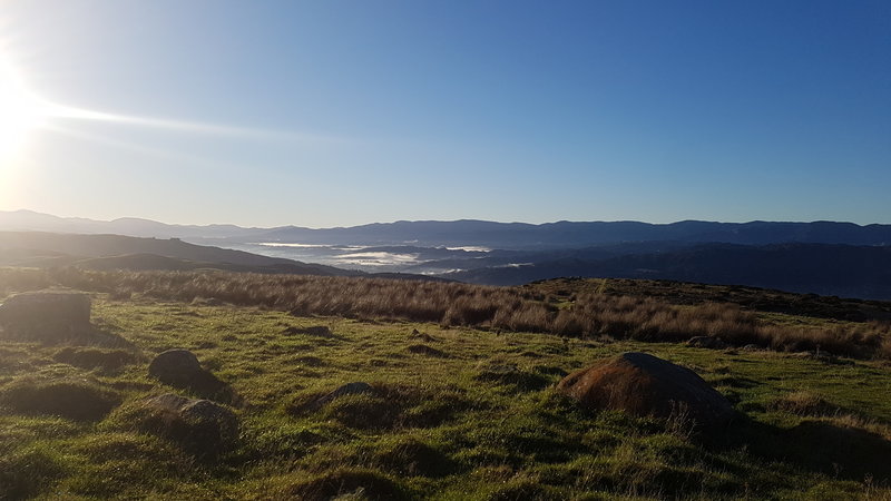 Boulder Hill offers incredible views up Hutt Valley.