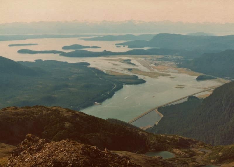 Auke Bay, northwest of Juneau near Mendenhall Glacier, can be truly stunning from the summit of Mt. Juneau.