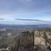 The view north from Cuyamaca Peak was cloudy and beautiful on a day in January 2017.