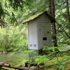 This structure is near the old Linney Creek Bridge across the Salmon River. Photo by Brian Edwards.