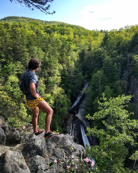 Take a breather at the South Harper Falls Overlook and truly enjoy the falls' majesty.