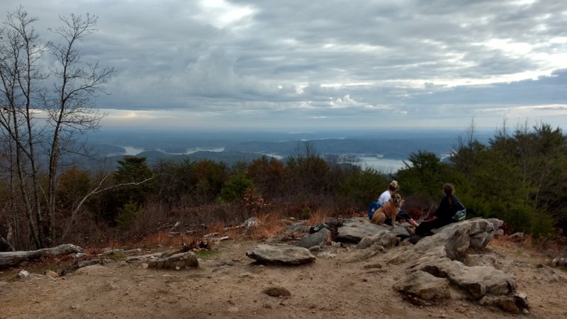 The Pine Mountain Trail's Archer Overlook provides great southeasterly views over Lake Alatoona.