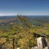 The summit of Sugarloaf Mountain offers spectacular views of rural Maryland.