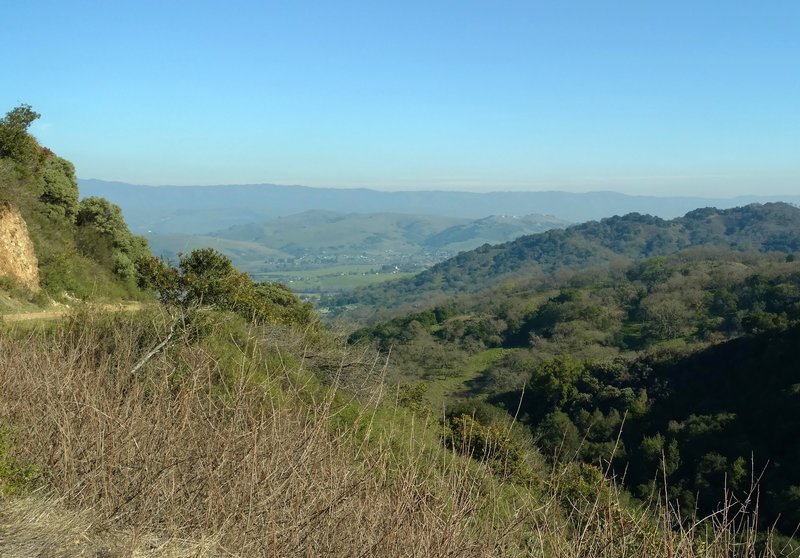 The Randol Trail offers beautiful views of the countryside south of San Jose.