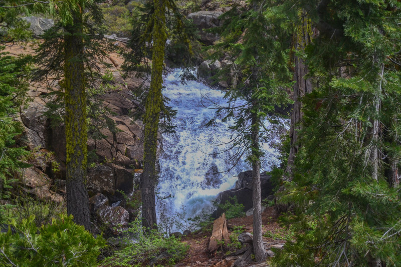 A lovely falls cascades near Granite Creek.