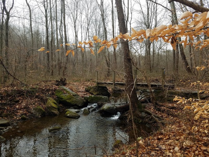 A beautiful water crossing is one of many reasons to visit Ridley Creek State Park.