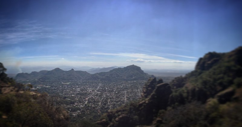 Expect great valley views from El Tepozteco.