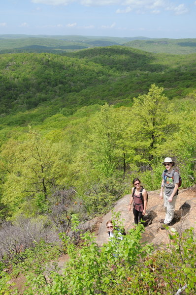 The last large descent of the hike rewards you with great views.