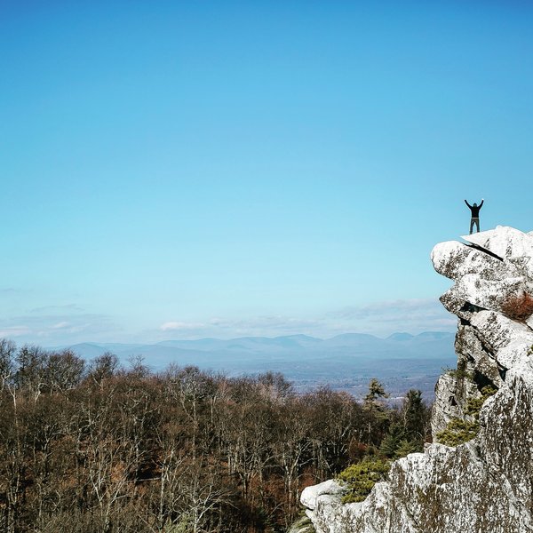 The summit of Bonticou Crag offers up quite a view!