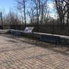 Benches offer a nice break along the Mississippi River Greenway.