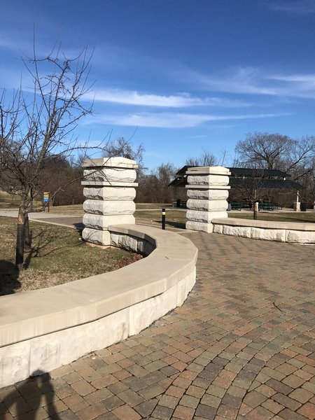 Expect this concrete structure to mark the entrance to the Mississippi River Greenway at Jefferson County Park.