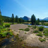 Tuolumne Meadows lies lush and verdant on the John Muir Trail in Yosemite National Park.