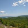 Look southeast from the Timp - Torne Trail for a gorgeous view of the Hudson River.