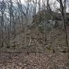 There are more bluffs just south of Bass Creek. You can see more during times when the foliage is down.