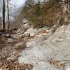 Just west a bit down Turkey Creek from the creek crossing, you'll find this very cool limestone creek bed.