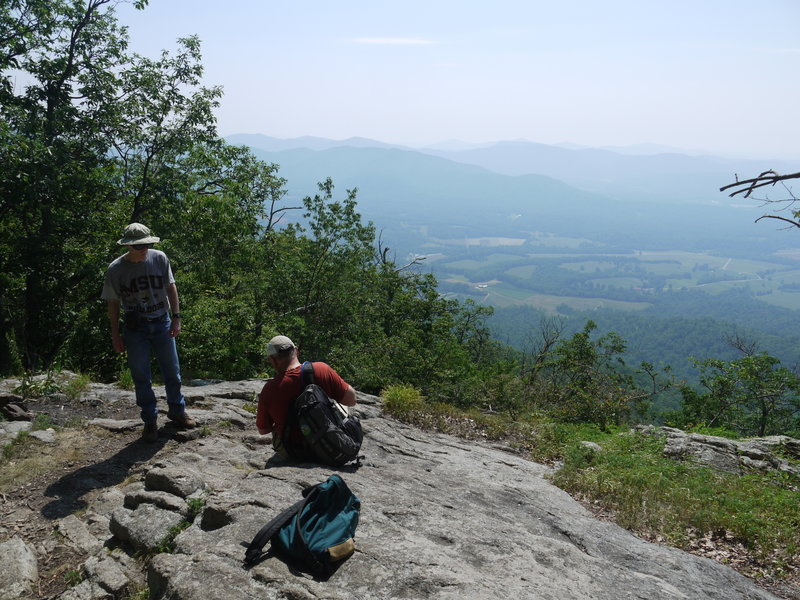 This rock overlook offers great views of the Tye River Valley to the southeast.