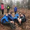 At 17 miles into our hike, the scout troup stops for a rest.