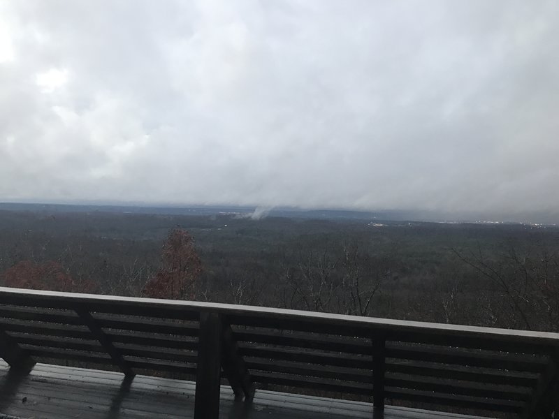 The overlook Near Peavine Falls, at the end of a 20 mile rxh.