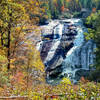 High Falls stands magnificent in the distance from the overlook.