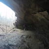 Get ready to run under this sweet rock overhang along the Rock Shelter Trail.