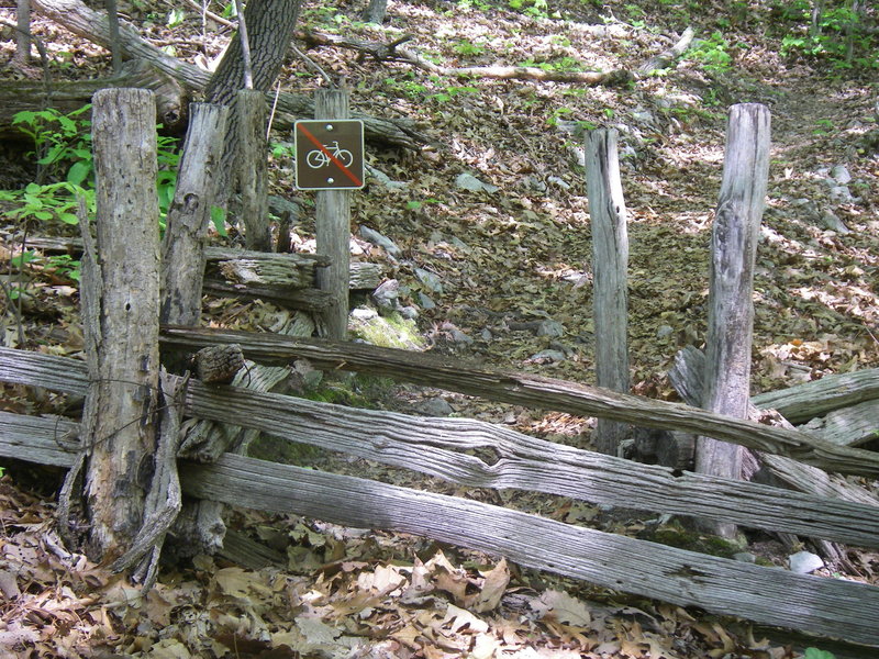 Expect this crossing when the Glenwood Horse Trail intersects the Appalachian Trail.