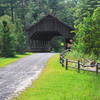 Enjoy this covered bridge on Buck Forest Road above High Falls at DuPont State Forest.