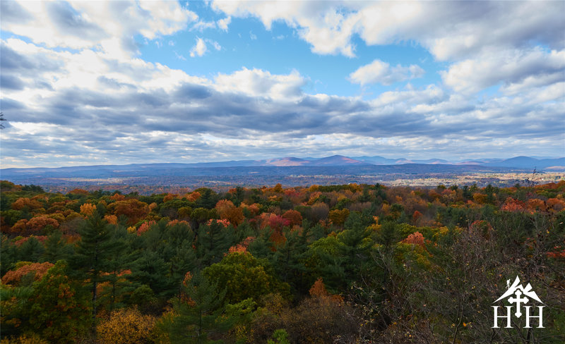 Take in this view of the Catskills from the ridgeline.