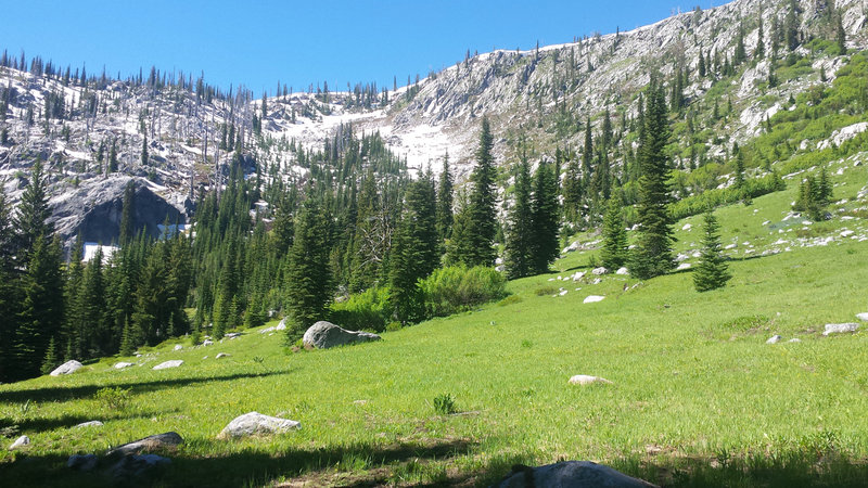 The climb after Box Creek is about 1,000 feet.