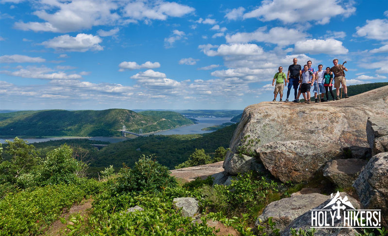 There's ample opportunity for group shots atop Popolopen Torne!